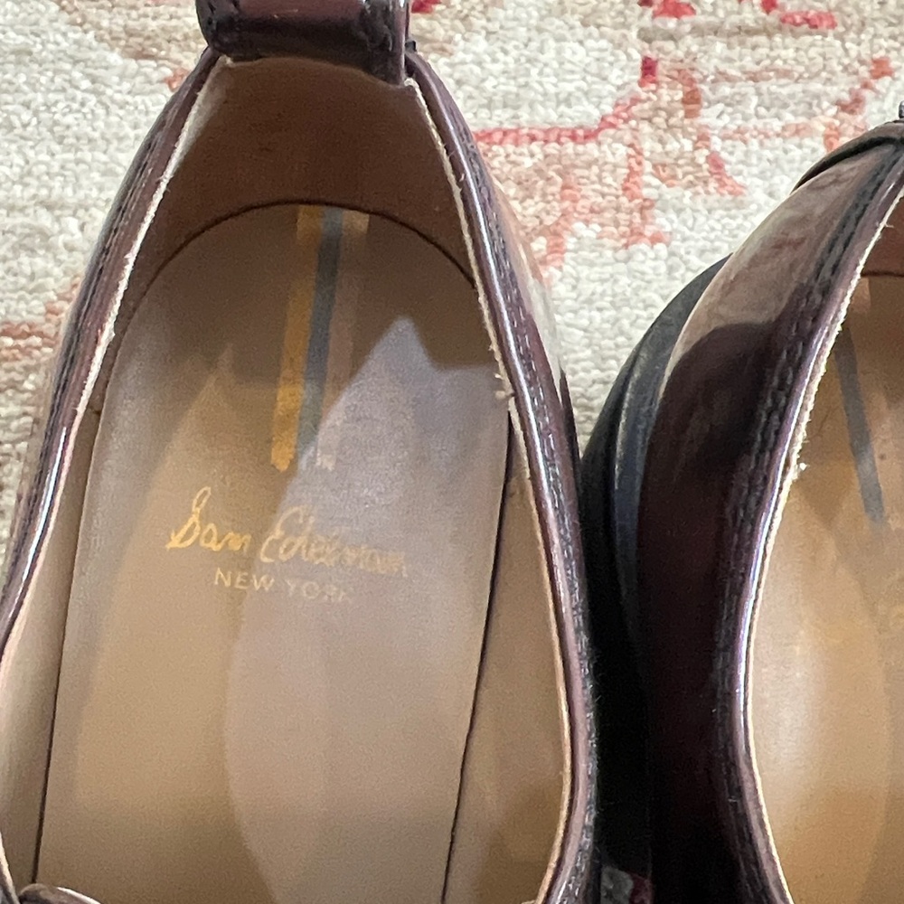 Sam Edelman Dark Brown Patent Leather Oxfords - Picture 2 of 7